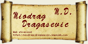 Miodrag Dragašević vizit kartica